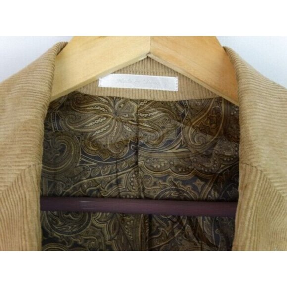 Chaps Men's Suit Jacket Blazer Size 48 Reg Brown Corduroy Sports Coat Jacket - Picture 9 of 12